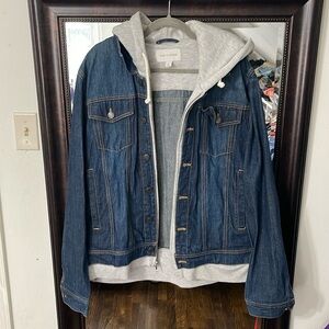 Denim layered jacket
